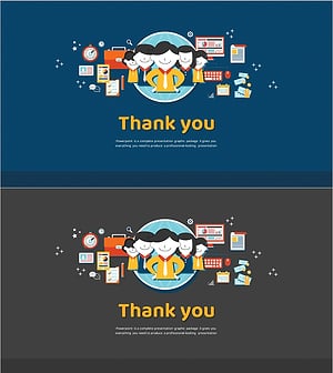 일러스트 테마 마케팅 기획서 템플릿 엔딩 표지