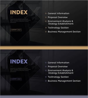 비즈니스 맨 제안서 목차 – 전문성과 신뢰