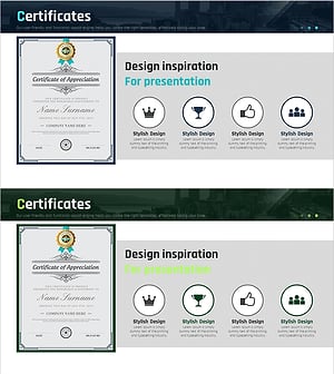 수상내역 인증서 개요 – 신뢰와 성공
