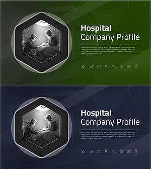 병원 회사소개서 템플릿 표지 – 신뢰와 전문성의 이미지