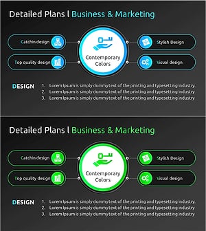 세부 계획 마케팅 사업 다이어그램 - 비즈니스 및 마케팅 전략