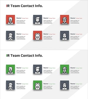 IR 팀 연락처 정보를 효과적으로 정리한 다이어그램