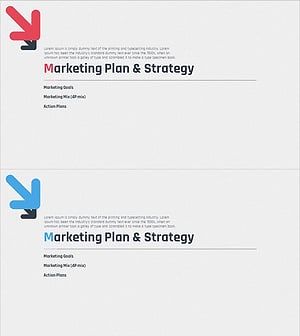 Arrow Marketing Plan Template – Stylish Strategy Presentation