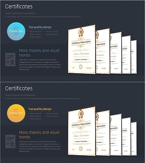 Certificate Design Template – Emphasizing Quality and Variety