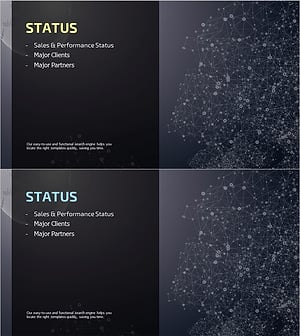 글로벌 회사소개서 템플릿 간지 – 비즈니스 현황 전달