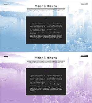 비전 & 미션 텍스트 박스