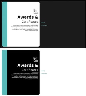 Round Square Company Profile Template Section Slide