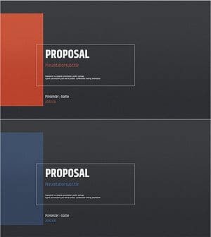 모던 심플 제안서 템플릿 표지