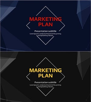 다이아몬드 테마 마케팅 기획서 템플릿 표지