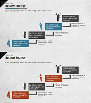 비즈니스 전략 실루엣 다이어그램 – 효과적인 전략 시각화