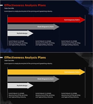 효과 분석 계획 화살표 다이어그램