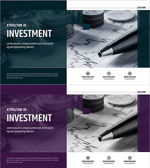 스탠다드 투자유치 PPT 템플릿 표지 - 투자 매력 표현
