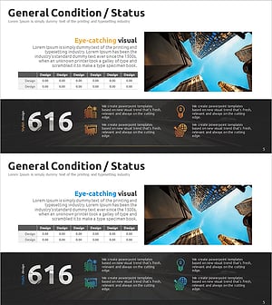 회사 개요 소개 슬라이드 - 데이터 시각화로 강력하게 전달