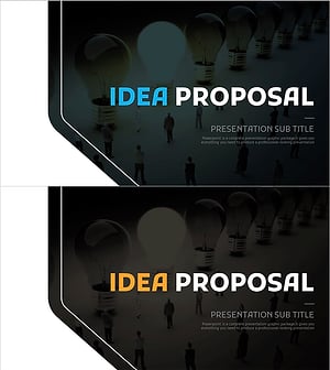 사업 아이디어 제안서 템플릿 표지 – 창의적 비전의 시작