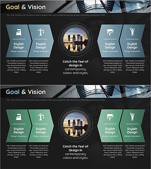 건설 회사 목표 & 비전 다이어그램 – 혁신적 비전을 담다