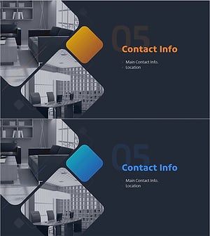 모던 가구 회사소개서 템플릿 간지 – 직관적인 연락처 정보