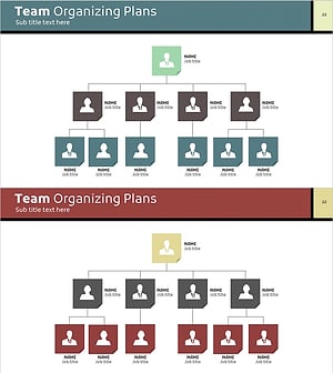 Tree Structure Organizational Chart Diagram – Company Composition and Role Explanation