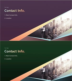 Color Gradient Template Section Slide