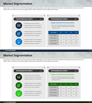 시장 개요 분석 슬라이드 – 데이터와 인사이트를 한눈에