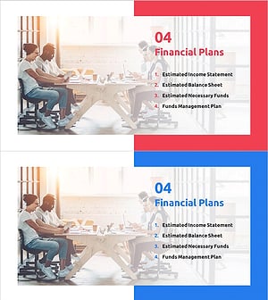 스타트업 사업 투자유치 PPT 간지 – 금융 계획과 효율성