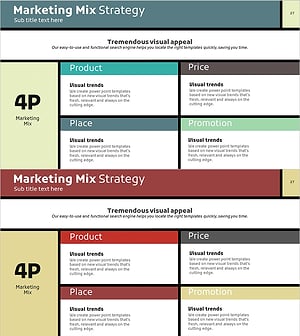 몬드리안 패턴 마케팅 4P 전략