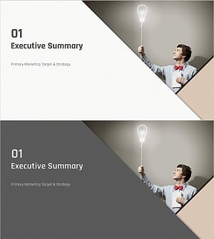 사선 패턴 마케팅 계획 템플릿 간지