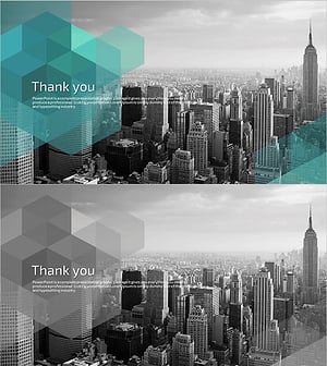 Modern Thank You Slide Design – Professionalism and Trust