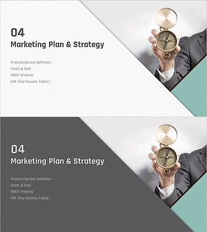 사선 패턴 마케팅 계획 템플릿 간지