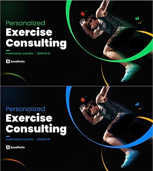 개인 맞춤 운동상담 제안서 표지 – 전문성과 혁신의 조화