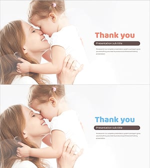 영유아 용품 사업계획서 템플릿 엔딩 표지