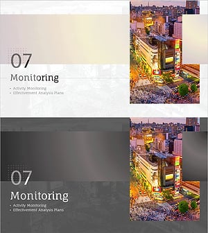 Advertising Marketing Plan Slide – Effective Monitoring
