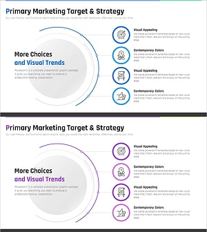 방사형 사이클 원형 다이어그램 – 사업과 마케팅 전략