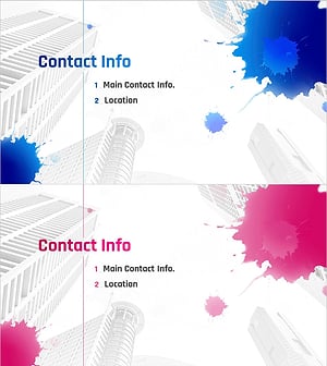 Painting Theme Company Profile Template Section Slide – Capturing Innovation and Creativity