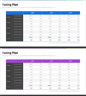 Chart of Funding Structure Analysis by Year – Optimized for Financial Planning