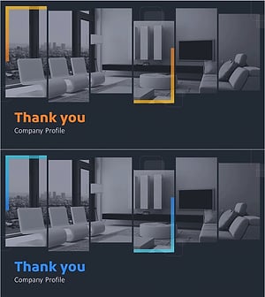 모던 가구 회사소개서 템플릿 엔딩 표지