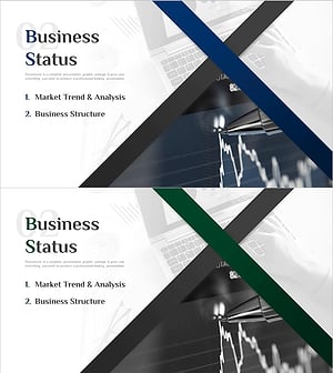 Modern Line IR Template Section – Visualizing Business Status