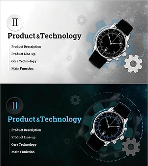Watch Product Introduction and Service PPT Section Slide