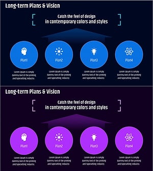 핵심비전 및 목표 설정 다이어그램 – 비즈니스와 성공의 핵심