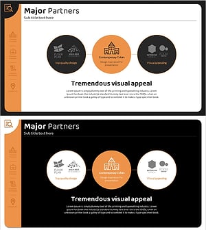 Major Clients Partnerships Diagram – Visual Appeal and Efficiency