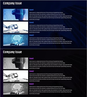 Effective Visual Slide for Latest Company Issues