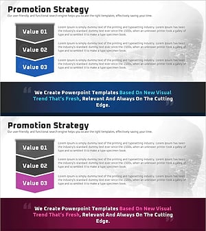 비즈니스 프로모션 전략 PPT 템플릿 – 효과적인 마케팅목표 도달