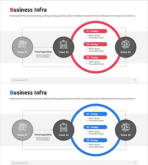 Business Infrastructure Circular Diagram – Efficiency and Innovation