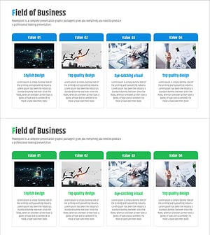 차별화된 경쟁력을 갖춘 사업영역 – 프레젠테이션 템플릿