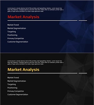 Diamond Theme Marketing Plan Template Section Slide