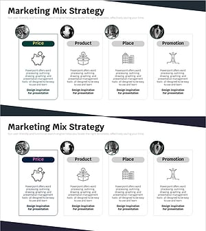 4P Marketing Service Strategy Diagram – Business Vision and Strategy