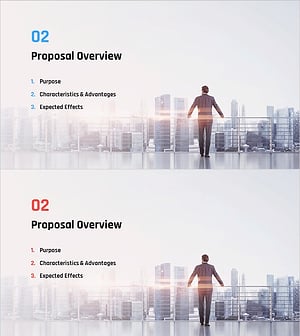 비즈니스 제안서 PPT 템플릿 간지