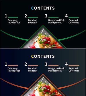 프레젠테이션 템플릿 – 회의 주제를 명확히 전달한 개요