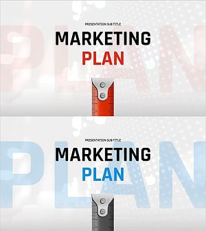 전략적인 마케팅 기획서 템플릿 표지