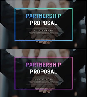 최고의 파트너십 제안서 표지