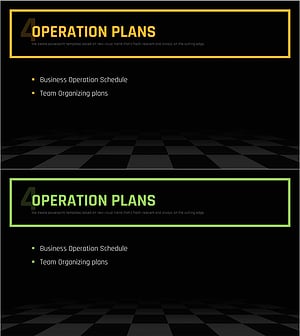 체스 테마 비즈니스 전략 템플릿 간지